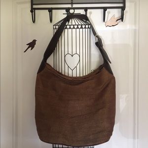 Linen hobo bag BANANA REPUBLIC